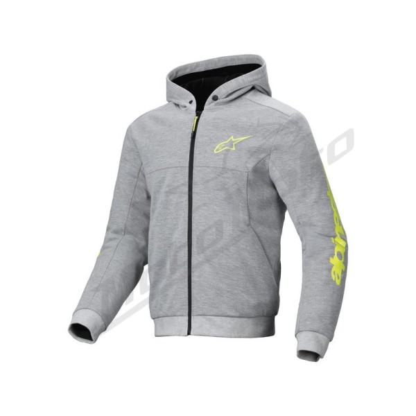 Alpinestars Hoodie Chrome v2 Gray/Yellow