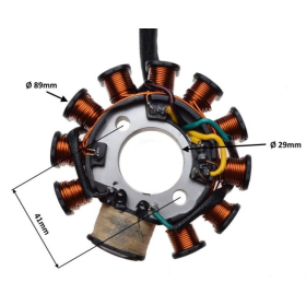 MAXTUNED STATOR ASSY 11 COILS GY6 4T