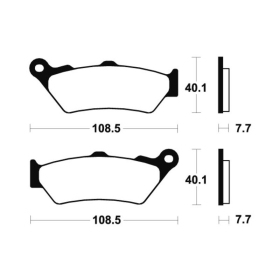 TECNIUM Street Organic stabdžių trinkelės MA174 BMW / KTM / Malaguti / Yamaha 125-450cc 00-24