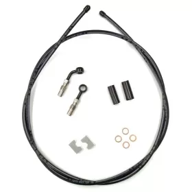 MAGNUM SHIELDING BYO Priekinių stabdžių žarnelių kompl. juodas 90°/180° Harley Davidson FLD / FLST / FLSTC / FXD / FXSTC / XL 883/1800 85-17 183cm