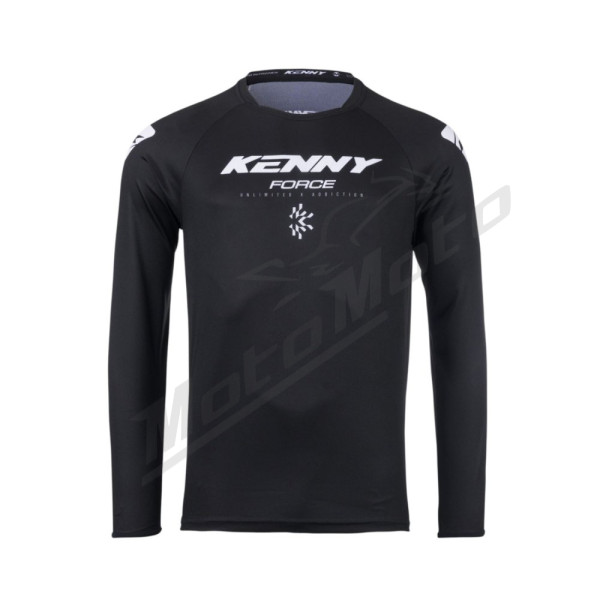 KENNY RACING Off Road Vaikiški marškinėliai FORCE BLACK