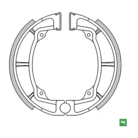 Newfren front brake shoes Kawasaki KDX / KL / KLF / KLT / KX 185-420cc 75-11
