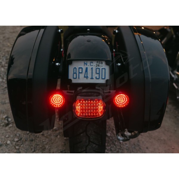 CUSTOM DYNAMICS Low Profile LED Taillight Harley Davidson FLD / FLHC / FLHCS 883-1977cc 96-24