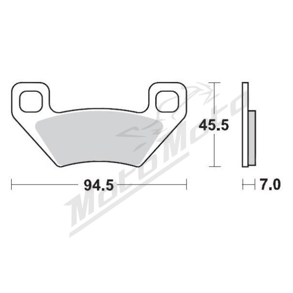 MOTO-MASTER Front / Rear Left Racing Brake Pads ATV Arctic Cat / Kymco / Polaris 250-1000 05-21