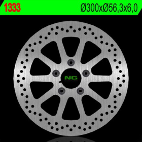 NG Rear Fixed Brake Disc 300x56.3x6mm Harley Davidson Dyna / Road 1450-1690cc 06-16