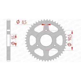 AFAM Steel Standard Rear Sprocket 428 46 teeth RIEJU RS2 125 PRO 08-12