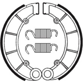 TECNIUM Street Organic Brake shoes BA027 Honda CB / XL 500-750cc 70-85