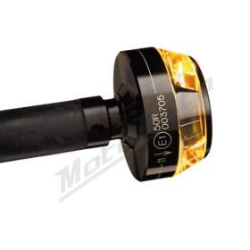MOTOGADGET Universal LED turn signal mounted on the end of the handlebar, 1 pc.