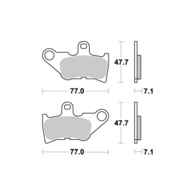 Sbs Brakepads 165HF Ceramic Yamaha 