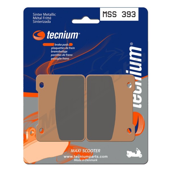 TECNIUM Maxi Scooter Sintered Metal Brake pads MSS393 Syn Maxsym 125/500 11-24