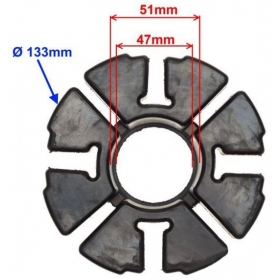 Rear wheel hub rubber JUNAK 126