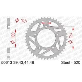AFAM grandinės komplektas 520XHR2 15/43 DUCATI MONSTER 937 21-25