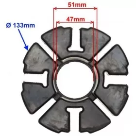 Rear wheel hub rubber JUNAK 126