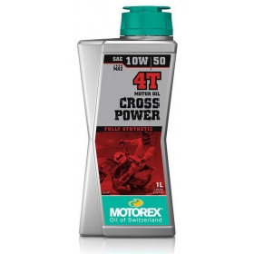 Alyva MOTOrex CROSS POWER 10W/50 Sintetinė - 4T - 1L