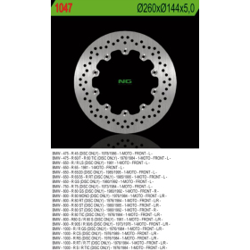 NG BRAKES Front Fixed Brake Disc 260mm BMW R 473-1000cc 73-95
