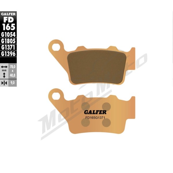 GALFER HH Sintered Brake Pads Aprilia / BMW / Ducati / Harley Davidson / Husqvarna / Indian / KTM / Triumph / Yamaha 125-1250cc 06-24