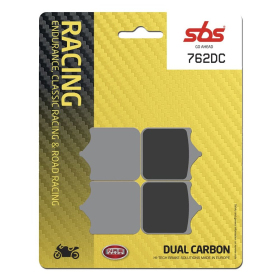 SBS DC Racing Dual Carbon Brake Pads Aprilia / Benelli / Bimota / Ducati / KTM / MV Agusta 502-1198cc 01-19