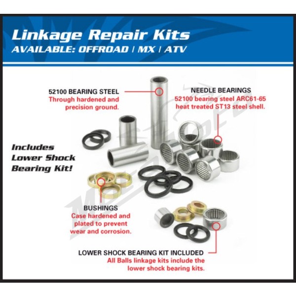 ALL BALLS Suspension Linkage Repair Kit Husqvarna CR / WR 125/360 90-04