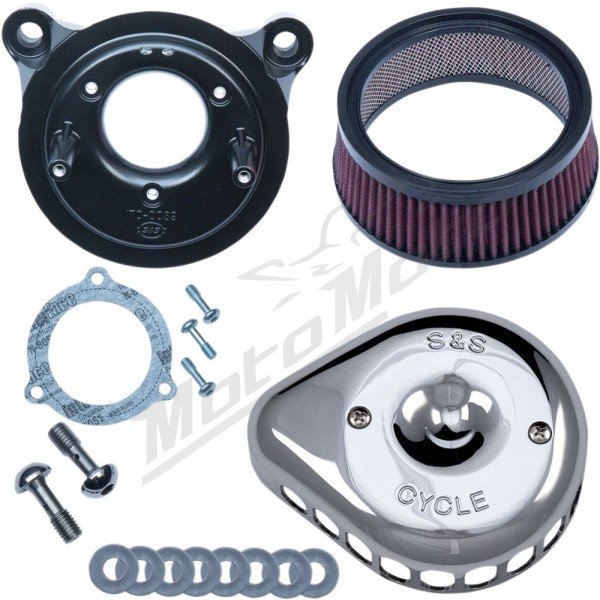 S&S CYCLE Mini Teardrop Stealth Air Cleaner Kit Harley Davidson FLHR / FLHRC / FLHT 1584-1800cc 08-17