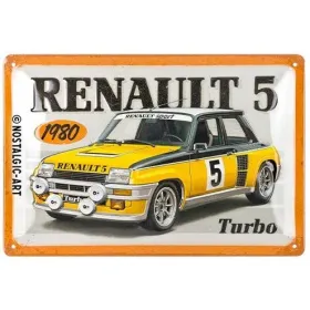 TIN SIGN RENAULT - R5 TURBO 1980 20x30 