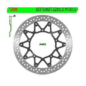 NG BRAKES 1358 Round Floating Brake Disc YAMAHA YZF-R1 1000 12-15