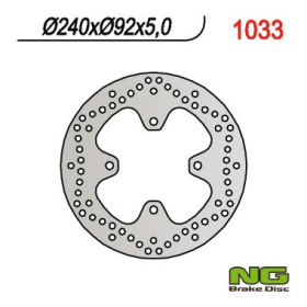 NG BRAKES Fixed Rear Brake Disc 240mm MBK / Yamaha 125-250cc 05-16