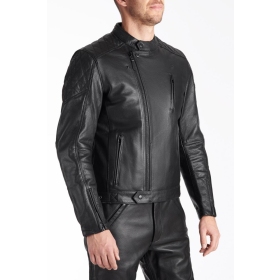 PANDO MOTO TWIN Leather Jacket For Men Black