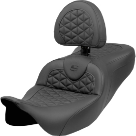 SADDLEMEN RoadSofa Tri Gripper Seat With Backrest Harley Davidson FLHR / FLHX / FLHXS / FLHT / FLHTK 1584-1923 08-25 