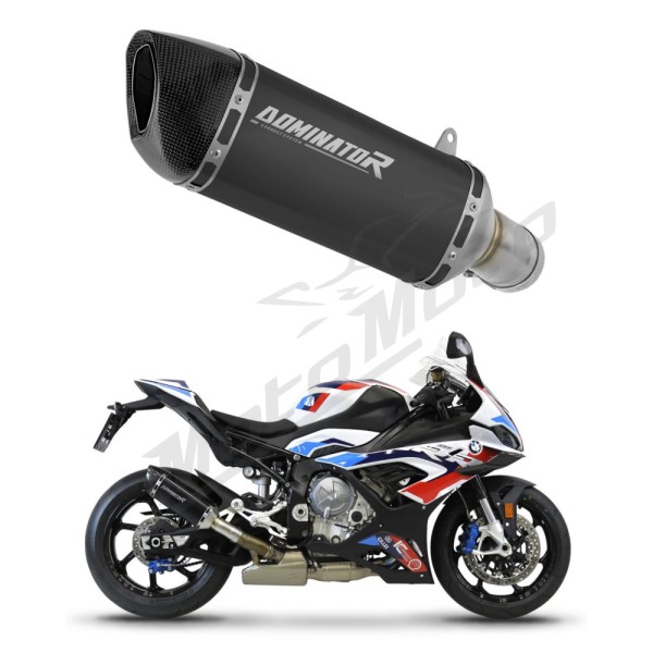 BMW S1000RR 2019-2026 Dominator Exhaust Silencer Muffler HP6 BLACK + dB killer