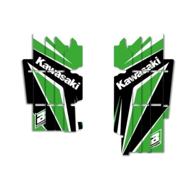 BLACKBIRD Dream Graphic 4 radiatoriaus grotelių lipdukų rinkinys Kawasaki KXF 250-450cc 2019-2023