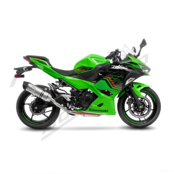 LEOVINCE LV One Evo Stainless Steel Slip-On Muffler  KAWASAKI Z 400-500 19-25/NINJA 500 24-25/EX 400 18-23