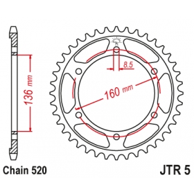 Rear sprocket JTR5