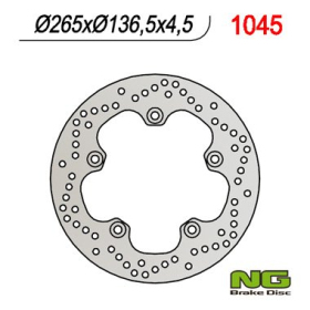 NG BRAKES Fixed Rear Brake Disc 265mm BMW / Husqvarna 650-1300cc 04-20