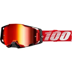 100% Armega Goggle (Mirror lens) Red