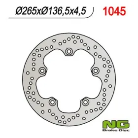 NG BRAKES Galinis fiksuotas stabdžių diskas 265mm BMW / Husqvarna 650-1300cc 04-20