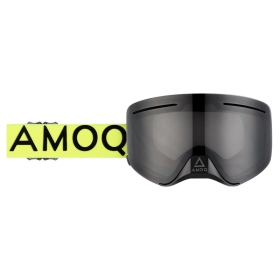AMOQ Vision Vent+ Magnetic Motocross / Snow Goggles HiVis / Black (Smoke Lens)