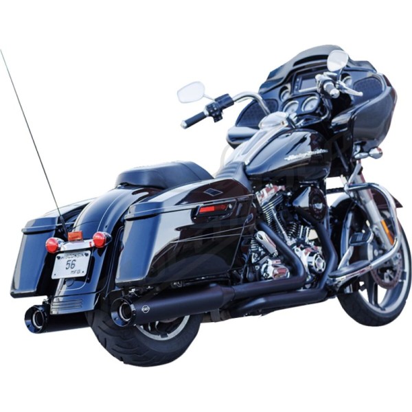 S&S CYCLE 4-1/2" GNX Slip-On Mufflers Harley Davidson FLHR / FLHRC / FLHRCI / FLHRI 1340-1800cc 95-16