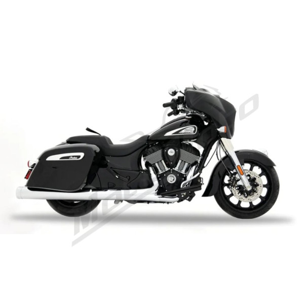 RINEHART RACING 500-0510C 4.5" MotoPro45 Slip-on Mufflers (chrome) for Indian INDIAN 1768-1900 14-26