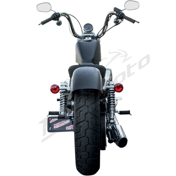 ACCUTRONIX Side Mount License Plate with LED Tag Light Harley Davidson XL 883-1200 04-22