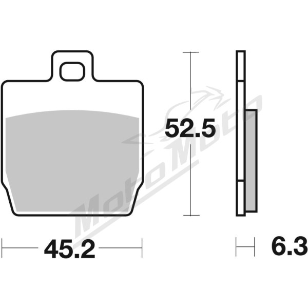 SBS 145HF Street Ceramic Organic Brake Pads CPI / MBK / Yamaha 50cc 97-19