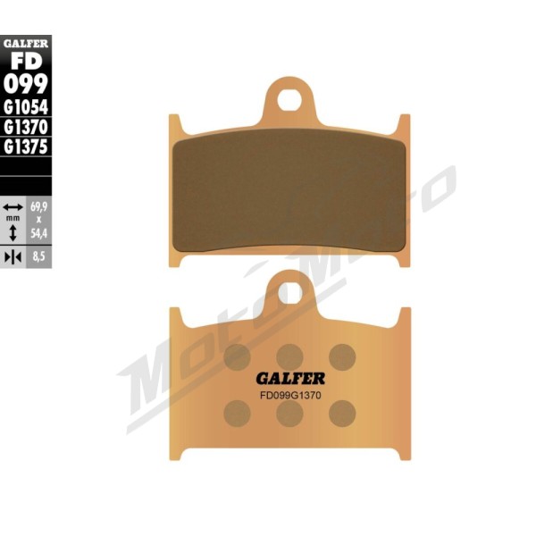 GALFER HH Sintered Brake Pads Triumph ROCKET III / THUNDERBIRD 1600-2300cc 04-15