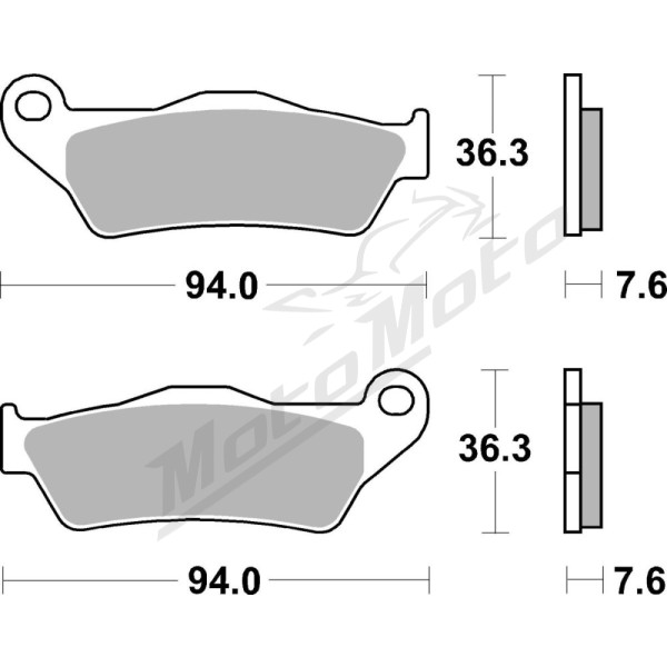 SBS MS Scooter Maxi 151MS Sintered Brake Pads Aprilia / Gilera / Italjet / MBK / Piaggio / Suzuki / Yamaha 125-850cc 99-20