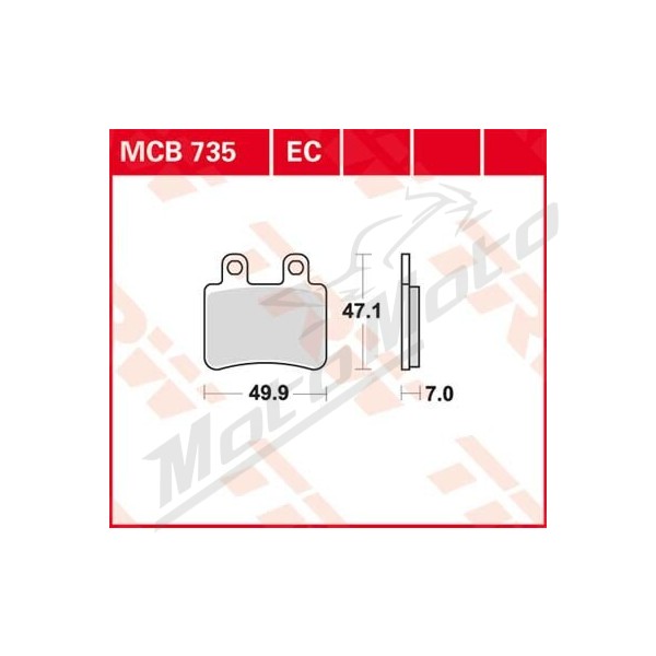 TRW All Round Sintered Metal Brake Pads Derbi / Italjet / Peugeot / Rieju / Sherco / Yamaha 50-400cc 00-17