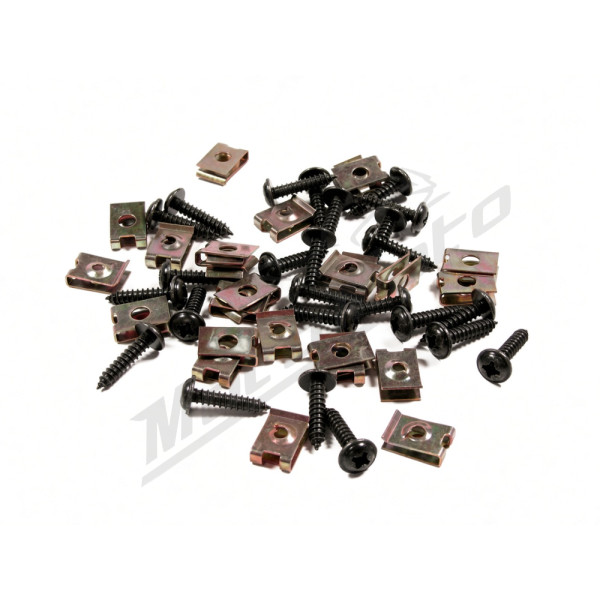 Speed nut with screw Ø5.5x25 mm (25 pcs)