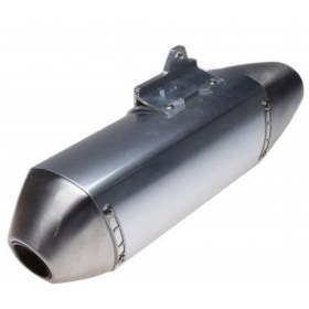 Universal Muffler (Length 450mm) Ø41-51 Silver