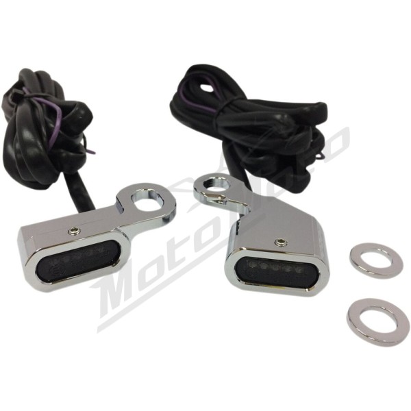 DRAG SPECIALTIES LED Handlebar Marker Lights Harley Davidson FLS / FLST / FLSTC / FLSTCI / FLSTF / FLSTFB 883-1800cc 96-17