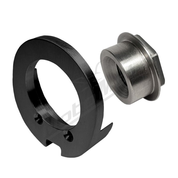 HEINZ BIKES License Plate Side Mount Adapter Ø19mm Harley Davidson FLST / FLSTC / FLSTF / FXSTS / FXSTSI 1340/1800 91-07