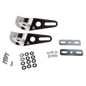 Headlight holders set chrome 