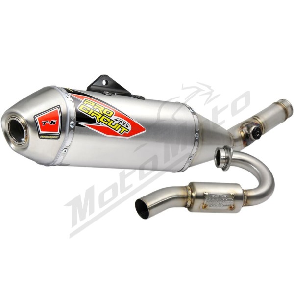 PRO CIRCUIT T-6 Exhaust System Stainless Steel/Aluminum Kawasaki KX 250F 17-19