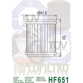 Oil filter HIFLO HF651 HUSQVARNA ENDURO/ VITPILEN/ KTM DUKE/ ENDURO/ RALLY/ SMC 690-701cc 2008-2021